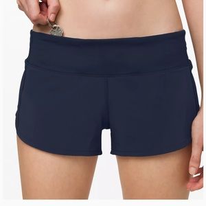 Lululemon speed ups , size 2 , 2.5 , navy blue